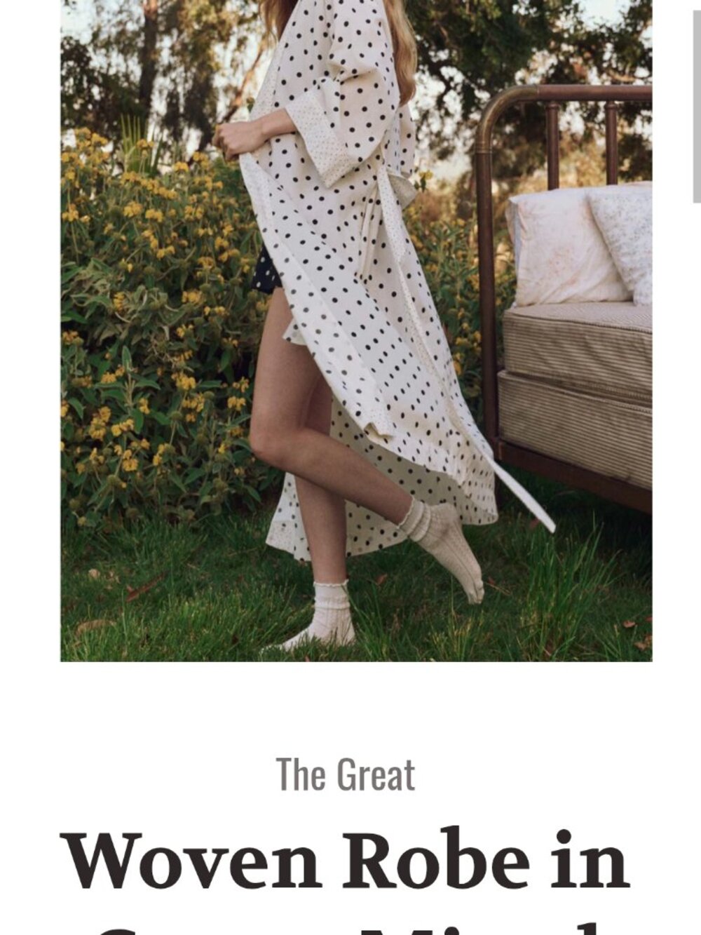 The Great. Robe New with tag.